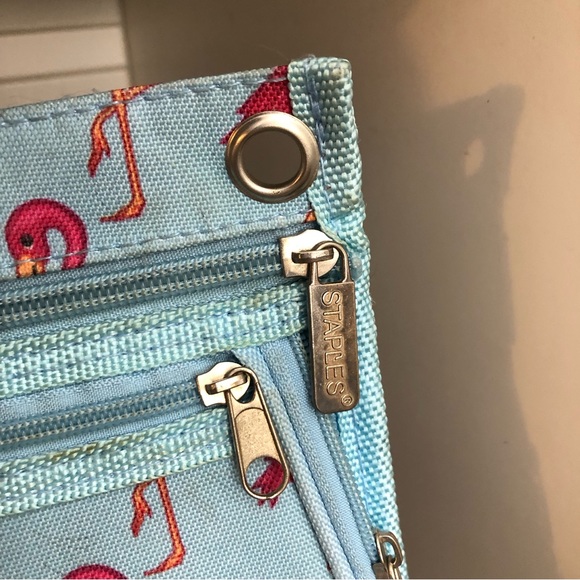 😎Staples flamingo 3 ring pencil case - Picture 4 of 8